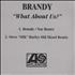 Brandy What About Us? CD-R acetate US BNYCRWH383468