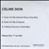 Celine Dion Eyes On Me CD-R acetate UK CELCREY428125