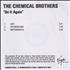 Chemical Brothers Do It Again CD-R acetate UK CCBCRDO406438