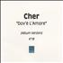 Cher Dov'e L'amore CD-R acetate UK CHECRDO145431