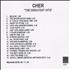Cher The Greatest Hits - Revised CD-R acetate UK CHECRTH148638