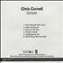 Chris Cornell Sampler CD-R acetate US OLLCRSA407324