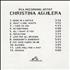 Christina Aguilera Christina Aguilera CD-R acetate US AAGCRCH190817