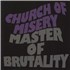 Church Of Misery Master Of Brutality - Gold Sparkle Vinyl 2-LP vinyl set UK 9O02LMA868077