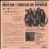 Circus Of Power Motor - White label + Insert 7