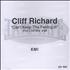 Cliff Richard Can't Keep This Feeling In CD-R acetate UK RICCRCA126277