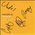 Coldplay Yellow - Autographed CD single UK DPYC5YE678122