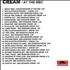 Cream At The BBC CD-R acetate UK CRMCRAT300273
