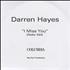 Darren Hayes I Miss You CD-R acetate UK DHYCRIM225245
