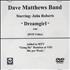 Dave Matthews Band Dreamgirl promo DVD-R US DMBDRDR336822