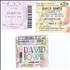 David Bowie A Reality Tour concert ticket European BOWTIAR319748