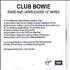 David Bowie Club Bowie CD-R acetate UK BOWCRCL265889