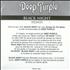 Deep Purple Black Night CD single French DEEC5BL52878