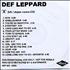 Def Leppard X - 15 tracks CD-R acetate UK DEFCRXT258329