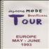 Depeche Mode Devotional - Tour Itinerary Itinerary UK DEPITDE382744