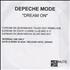 Depeche Mode Dream On CD single UK DEPC5DR396040