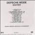 Depeche Mode Exciter CD-R acetate US DEPCREX183575