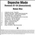 Depeche Mode Remixes 81-04 (Unmastered) - Bonus Disc CD-R acetate US DEPCRRE346313