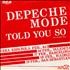 Depeche Mode Told You So 7