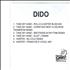 Dido Take My Hand CD-R acetate UK ODICRTA198254
