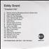 Eddy Grant Greatest Hits CD-R acetate UK EDGCRGR194815