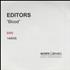 Editors Blood promo DVD-R UK EB7DRBL430347