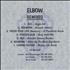 Elbow Remixes CD-R acetate US EBWCRRE391707