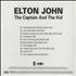 Elton John The Captain And The Kid CD-R acetate US JOHCRTH506998