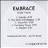 Embrace Single Tracks CD-R acetate UK EMBCRSI311484