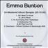 Emma Bunton Un-Mastered Album Sampler CD-R acetate UK EBUCRUN469068