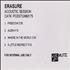 Erasure Acoustic Session CD-R acetate UK ERACRAC231054