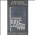 Eric Clapton European Tour Zippo 1998 memorabilia UK CLPMMEU524993