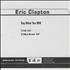 Eric Clapton Say What You Will CD single US CLPC5SA339716