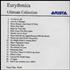 Eurythmics Ultimate Collection CD-R acetate US EURCRUL348023