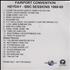 Fairport Convention Heyday - BBC Radio Sessions 1968-1969 CD-R acetate US F-CCRHE372768