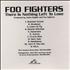 Foo Fighters There Is Nothing Left To Lose CD-R acetate US FOOCRTH148011