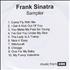 Frank Sinatra Sampler - The Platinum Collection CD-R acetate UK FRSCRSA302695