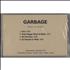 Garbage Garbage - Sealed cassette single US GBGCSGA520646