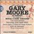 Gary Moore Autographed Concert Ticket concert ticket UK MOOTIAU391547