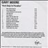 Gary Moore Dark Days In Paradise CD-R acetate UK MOOCRDA248012