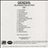 Genesis Platinum Collection CD-R acetate US GENCRPL481907