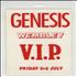 Genesis Set Of Three Tour Passes tour pass UK GENTPSE390521