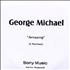 George Michael Amazing CD-R acetate UK GEOCRAM278769