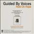 Guided By Voices Hold On Hope CD single US GBVC5HO250015