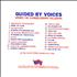 Guided By Voices Under The Bushers Under The Stars CD album US GBVCDUN302051