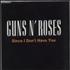Guns N Roses Since I Don't Have You CD single French GNRC5SI25600