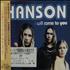 Hanson I Will Come To You CD single Japanese HSOC5IW119201