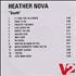 Heather Nova South CD-R acetate UK HNVCRSO201314