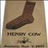 Henry Cow Legend poster UK HC1POLE410309