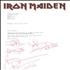 Iron Maiden Autographed Letter handbill UK IROHBAU147455